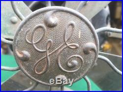 Antique 1901 GE Type AB form A ornate base fan