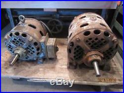 Antique 1903 Century 2 HP P7 Frame & 3 HP P15B Frame Induction Electric Motors