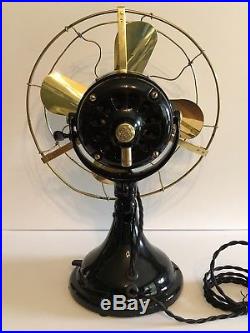 Antique 1911 GE 12 BMY BB/BC General Electric Fan RESTORED