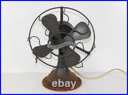 Antique 1917 Westinghouse Whirlwind 8 Style #269172 Electric 4 Blade Table Fan