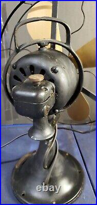 Antique 1920's GE Electric oscillating fan, working