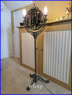 Antique 1920's Victor Luminaire Electric Funeral Parlor Fan Lamp