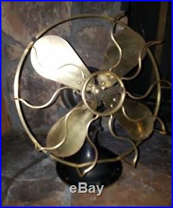 Antique 1920's Westinghouse 3-Speed Brass Blade Old Fan Work's Super Nice Rare