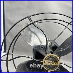 Antique 1920s 1930s Signal Electric MFG Cool Spot Signal Type 214 Desk Fan