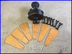 Antique 1920s 30s Emerson Electric Ceiling Fan 32 6 Blade from Fort Worth, TX