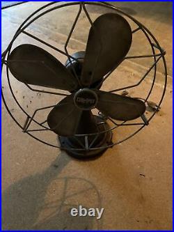 Antique 1920s 30s Signal Electric MFG Cool Spot Signal Type 511 Desk Fan Works