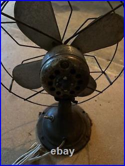 Antique 1920s 30s Signal Electric MFG Cool Spot Signal Type 511 Desk Fan Works