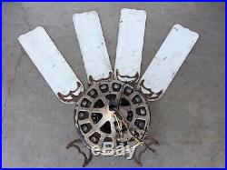 Antique 1920s Electric Ceiling Fan W Adjustable Blades HUNTER FAN and MOTOR CO