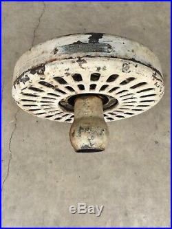 Antique 1920s Electric Ceiling Fan W Blades HUNTER FAN and MOTOR CO Cast Iron