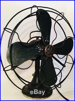 Antique 1920s Fan GE Oscillating 16 AOU AK1 75425 Loop Handle Industrial WORKS