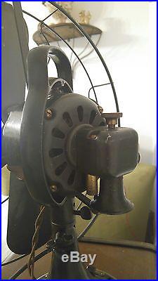 Antique 1920s GE General Electric 16 3 Speed Fan ORIGINAL Works beautifully
