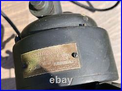 Antique 1920s Metal Westinghouse AC Motor 16 Oscillating Desk Fan Style 321347