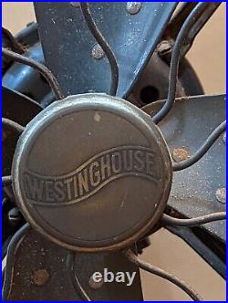 Antique 1920s Westinghouse 16 Oscillating Desk Fan 321347 (32I347)