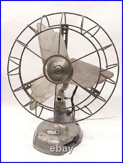 Antique 1936 Rare Marelli Valchiria Electric Fan Futuristic Desing Working See