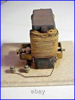 Antique 19th Century BIPOLAR DIRECT CURRENT Battery FAN ELECTRIC MOTOR
