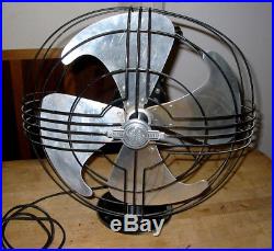 Antique 3 Speed General Electric Vortalex Oscillating Fan
