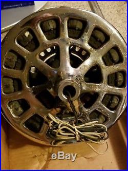 Antique 30's-40's Hunter Ceiling Fan R52 -Nice Blades! Motor works