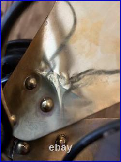 Antique 6 Brass Blade 12 Westinghouse Desk Fan (needs repair)
