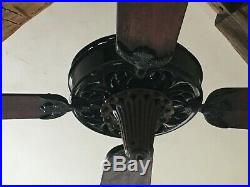 Antique 60' Century Ceiling Fan Model 173 withVideo