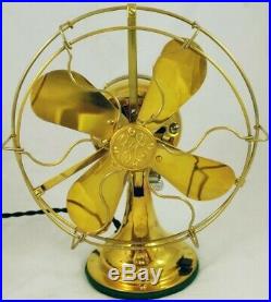 Antique 8All-brass General Electric Fan Circa 1909 RARE Only One on Ebay
