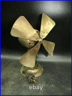 Antique All Brass Westinghouse Fan 108448a For Repair (r4)