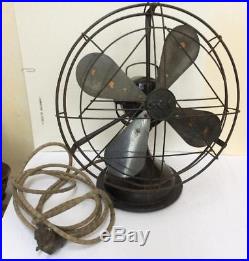 Antique Art Deco Electric Fan By Gec General Electric Co. 15 Working/oscilating
