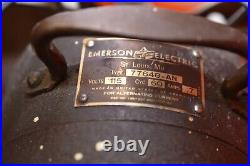 Antique Art Deco Emerson Electric 16 Oscillating Fan 77648-AN Watch Video