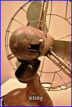 Antique Art Deco Marelli Table Fan Made In Italy Altern No 54 92 89 V 220/230