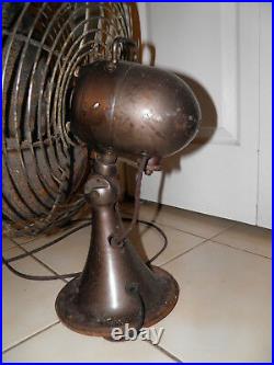 Antique Art Deco Oscillating Electric Industrial 20 Fan Emerson #77648-BO worx