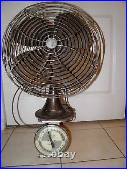 Antique Art Deco Oscillating Electric Industrial 20 Fan Emerson #77648-BO worx