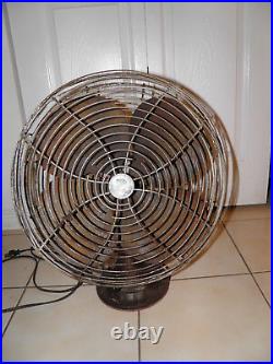 Antique Art Deco Oscillating Electric Industrial 20 Fan Emerson #77648-BO worx