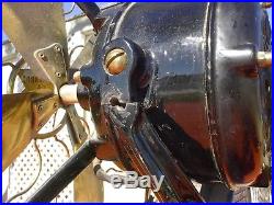 Antique Brass Blade Fan Robbins & Myers 107988 Needs Work & Repair, Is Running