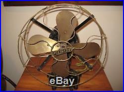 Antique Brass Peerless Table Fan