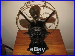 Antique Brass Peerless Table Fan