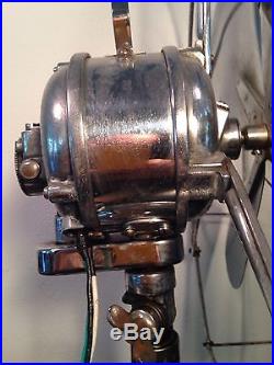 Antique CENTURY 16 Electric Hospital Fan Vintage Chrome Brass Patented 1914