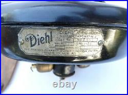 Antique Cast Iron Diehl Original Electric Ceiling Fan HA551 with Fan Blades RARE