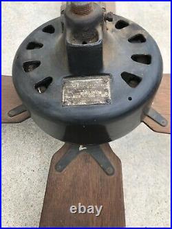 Antique Cast Iron Emerson Electric Ceiling Fan Type 84641 Motor