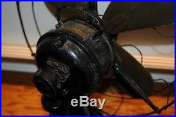 Antique Century Brass Heavy Electric Fan Outstanding Model 260 No. H9 -S3C Old