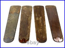 Antique Century Ceiling Fan Blades for 60 Fan (4) Total Original OEM Wood USA
