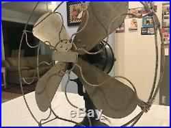 Antique Century Electric Fan Brass Blade Skeleton Motor 1906 PROJECT
