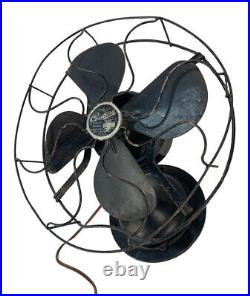 Antique Century Model 311 Blade & Cage Wall Fan Vintage Skeletal Electric Fan