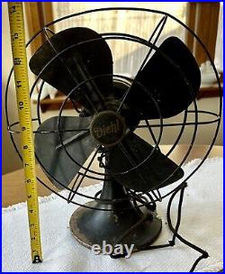 Antique DIEHL 13.5 Tall Electric Vintage 10 Oscillating Fan PARTS ONLY