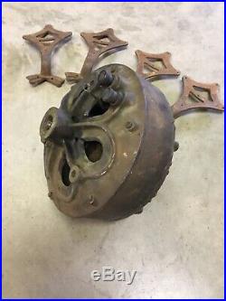 Antique Dayton Fan & Motor Co Ceiling Fan Ornamental Motor with Brackets 48 USA