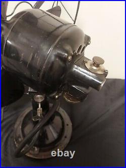 Antique Dayton Fan Motor Co Oscillating 3 Speed Tabletop Fan Works