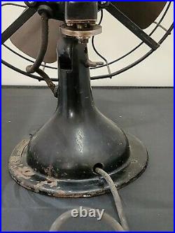 Antique Dayton Fan Motor Co Type 367 Oscillating 3 Speed Tabletop Fan Works