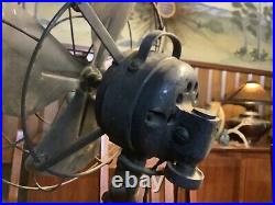 Antique Diehl Electric Fan 12 Vintage Working 3 Speed Oscillating Cat K12512
