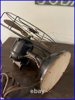Antique Diehl Electric Fan 9 DC Oscillating Fan Works