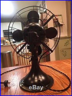 Antique Diehl Oscillating Electric Fan Vintage