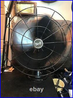 Antique Diehl Osculating Electric Fan Cat No. F 16912. Fan Works Great