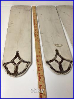 Antique EMERSON Ceiling Fan Blades for 56 Fan (4) total, Original OEM Wood USA